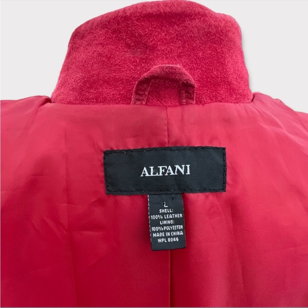 Alfani 100% Leather Suede Jacket - Picture 11 of 13
